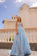 Elegant Embellished Formal Long Special Occasion Gown Detailed NXT1336