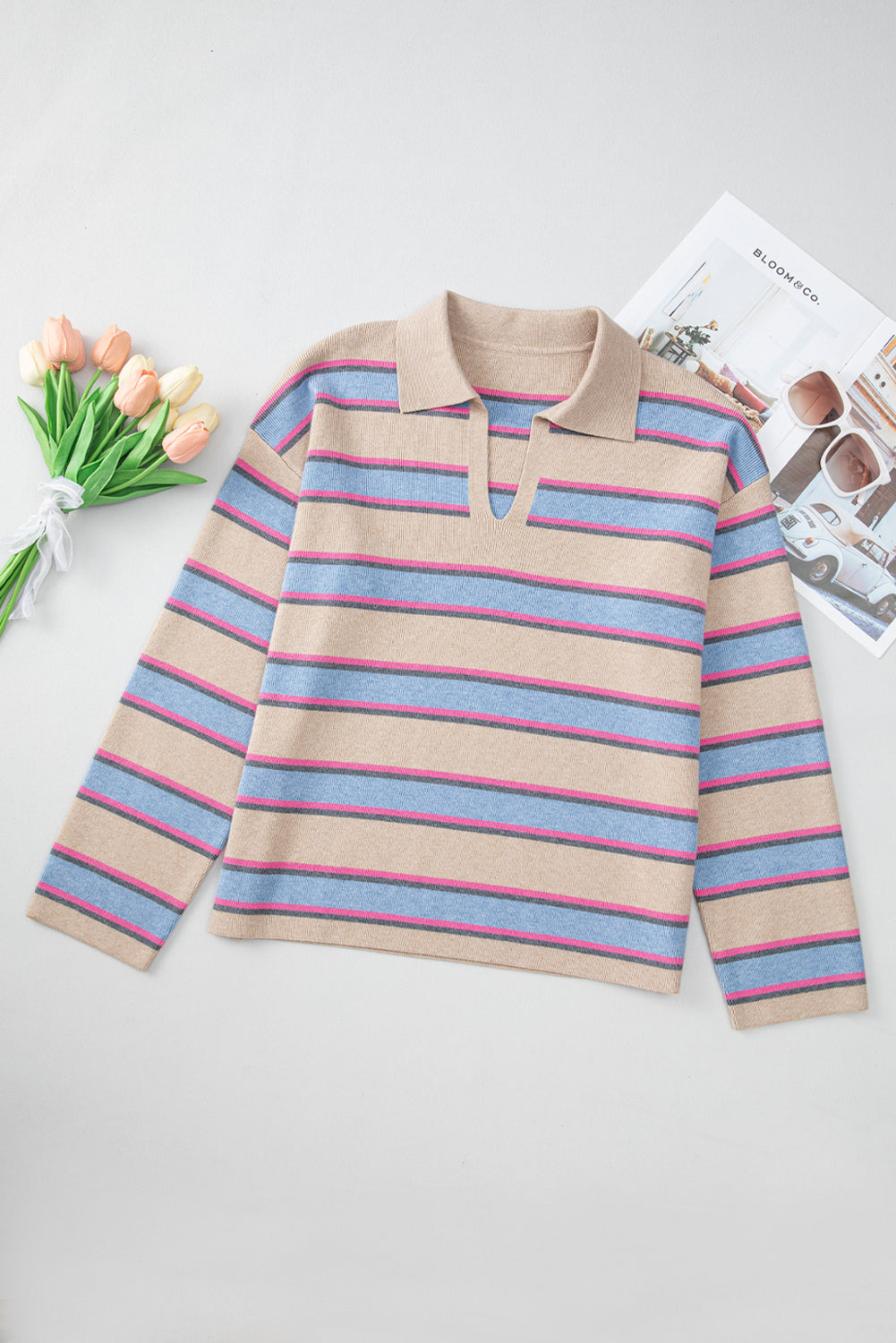 Carley Shoulder Loose Sweater-3