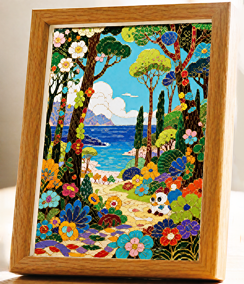 Coastal Promenade Cloisonne Art Kit F07AM3-19-7-0