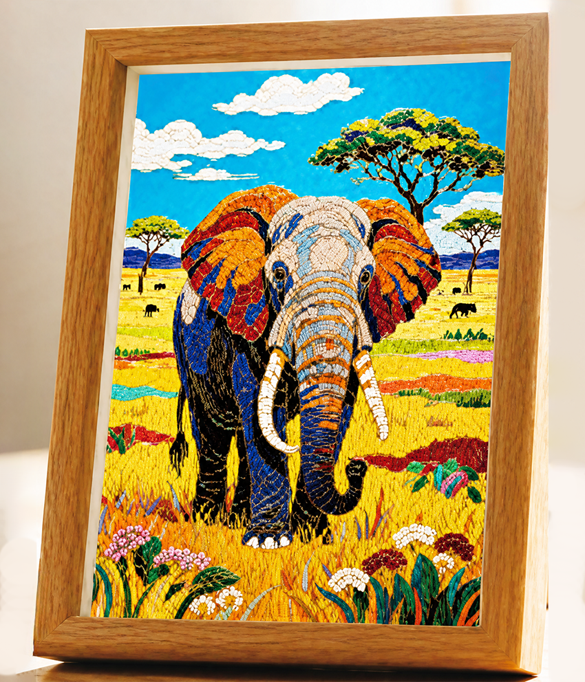 Elephant Cloisonne Art Kit F07AM3-19-9-0