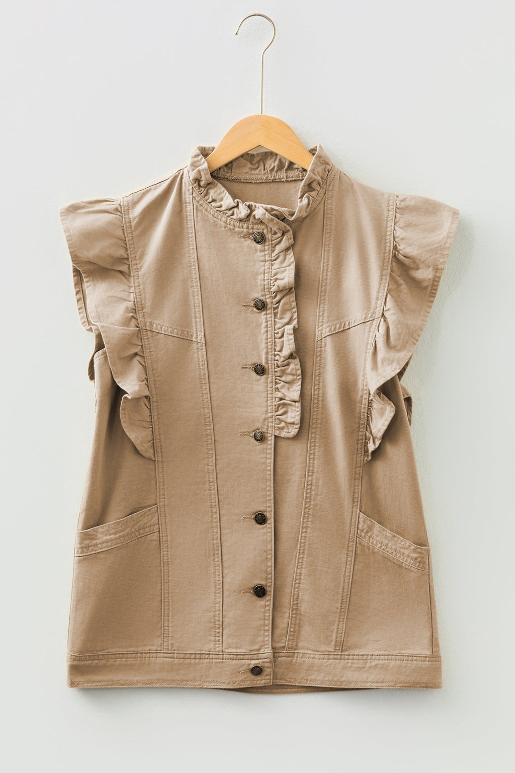Harlee Ruffled Patchwork Jacket-4