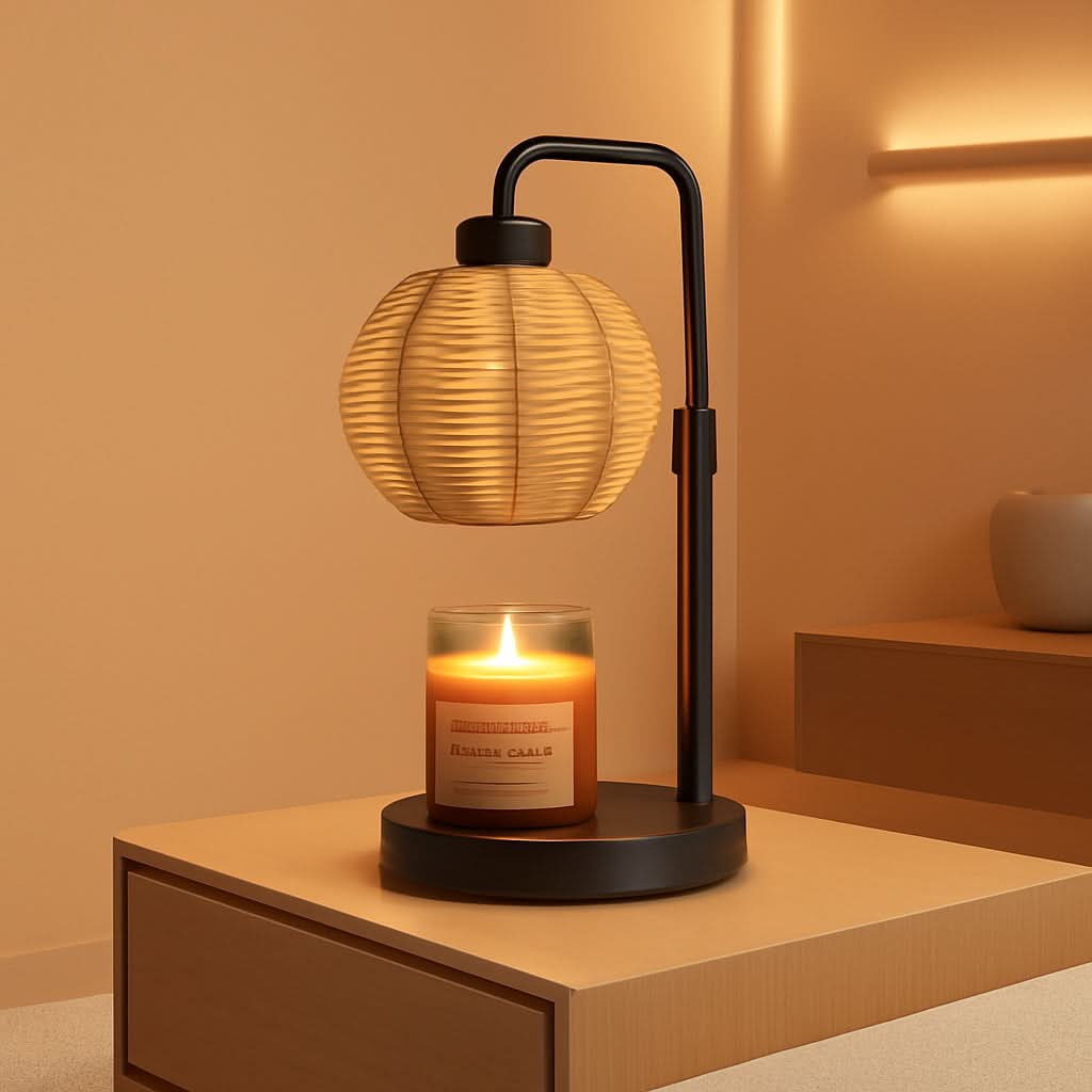 Dimmable Candle Warmer Lamp Including Timer Boho Weave-0