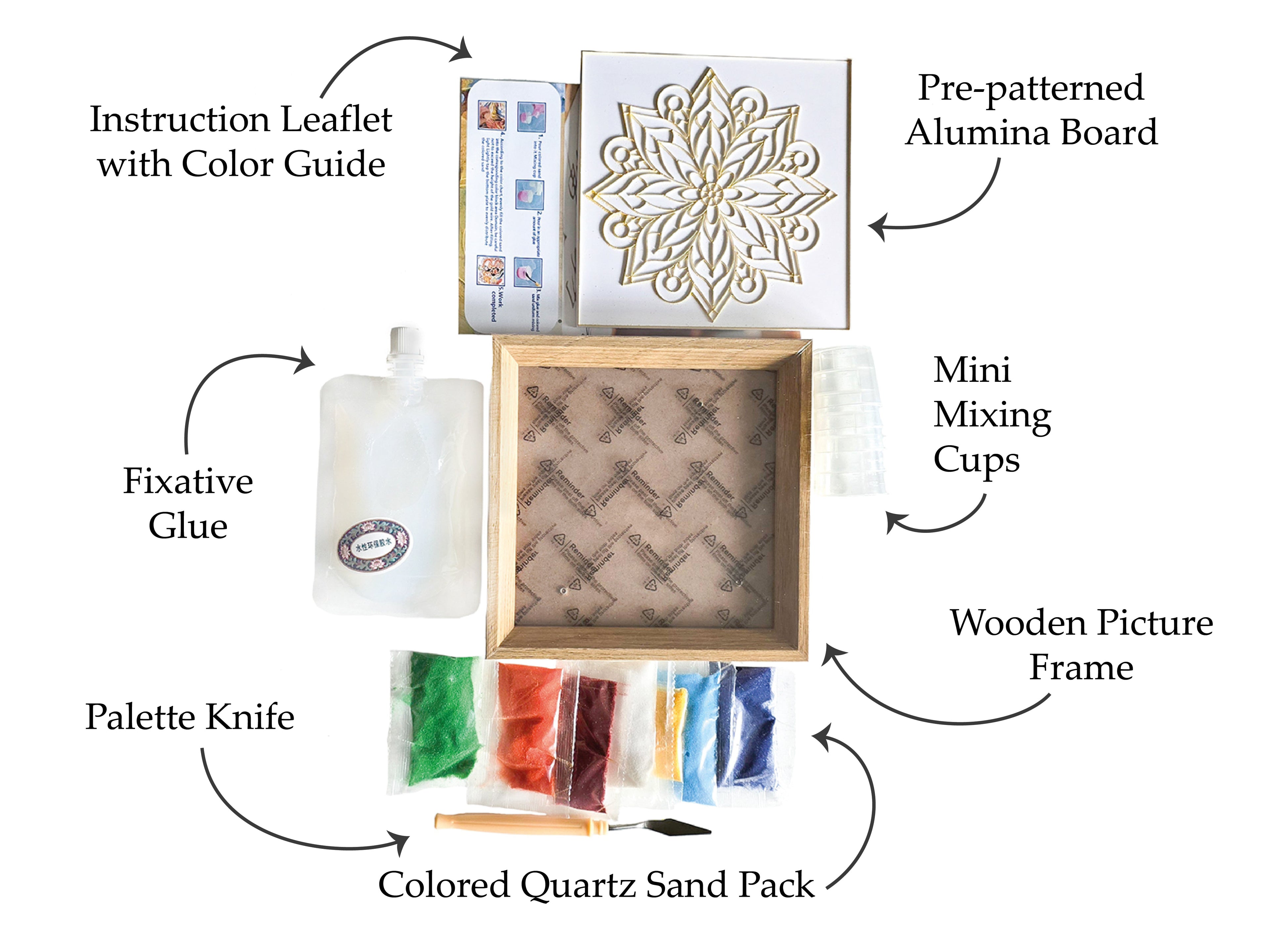 Abstract Cat Cloisonne Art Kit F07AM3-19-2-1