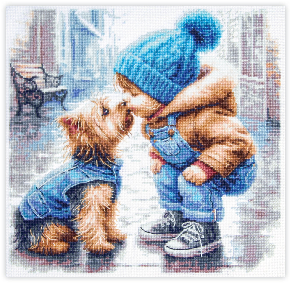 First Friend 70-51 Counted Cross-Stitch Kit-0