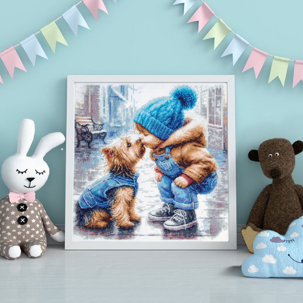 First Friend 70-51 Counted Cross-Stitch Kit-1