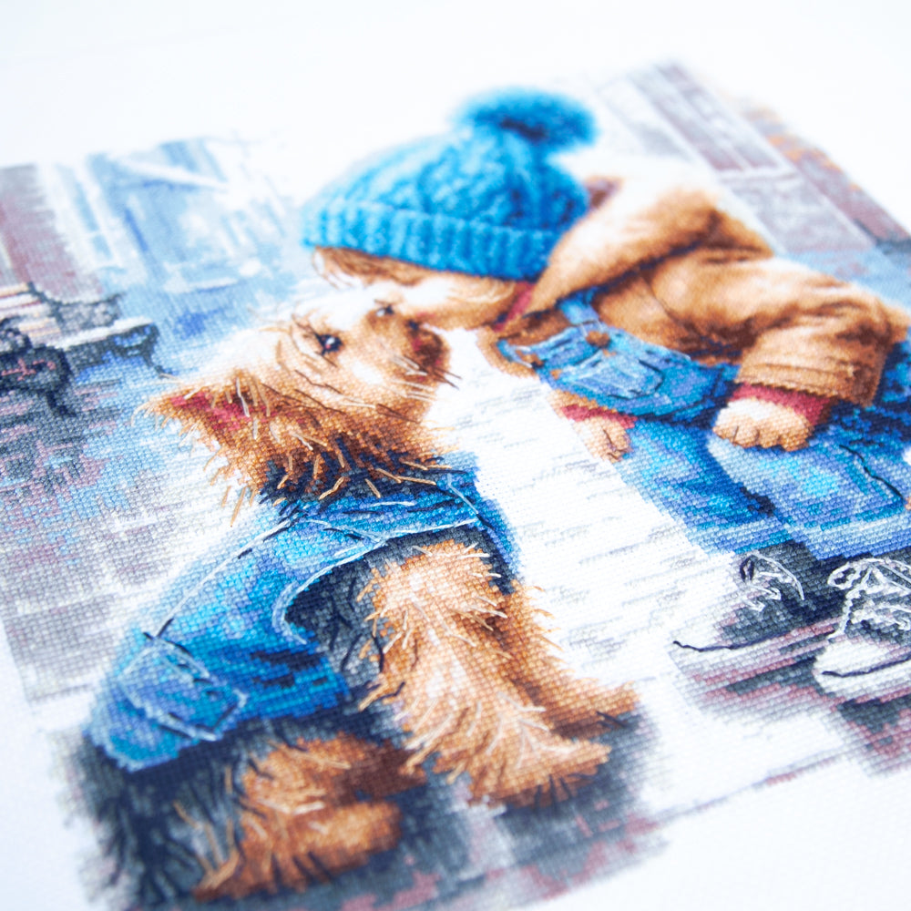 First Friend 70-51 Counted Cross-Stitch Kit-3