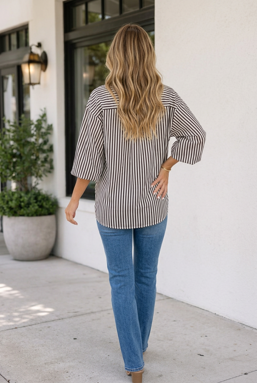 Raegan Half Sleeve Up Shirt-1