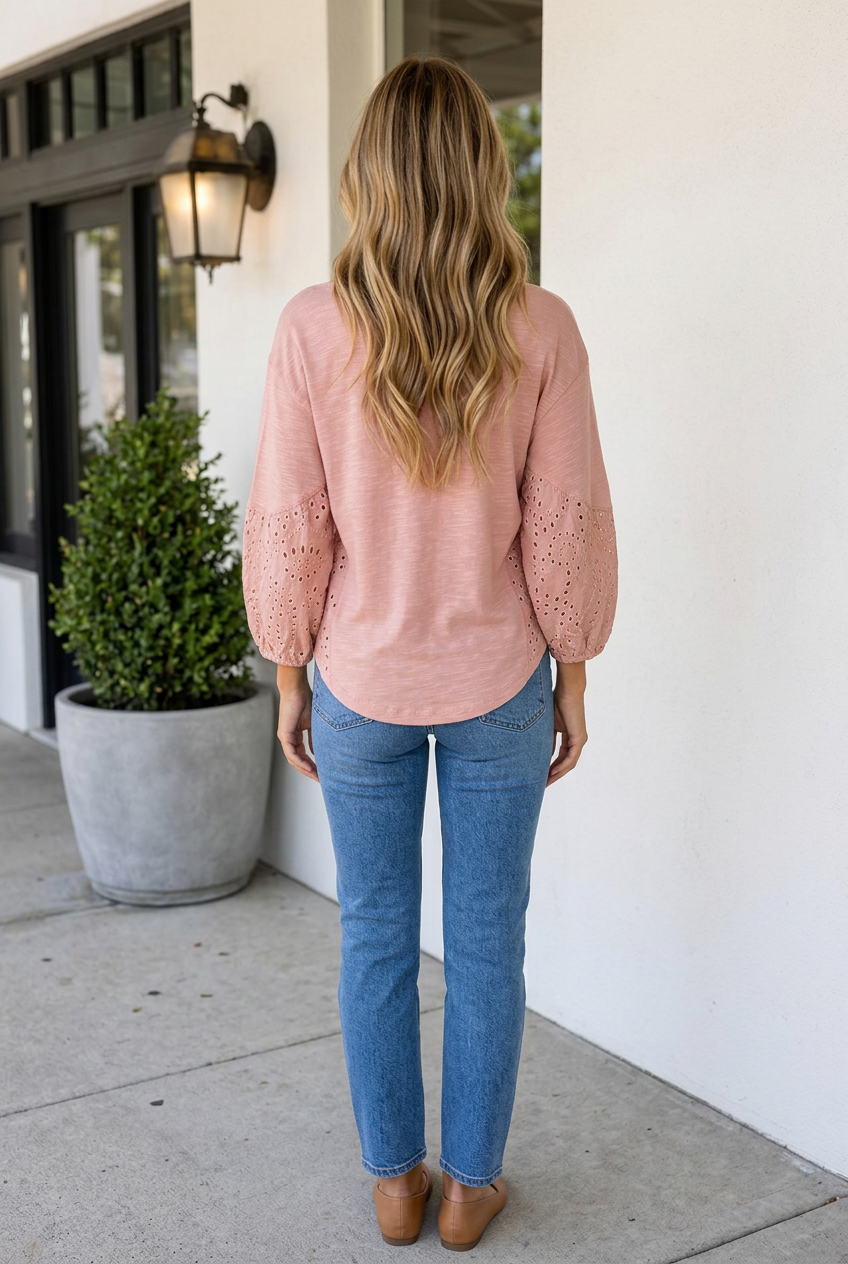 Brooklynn Batwing Sleeve Blouse-1