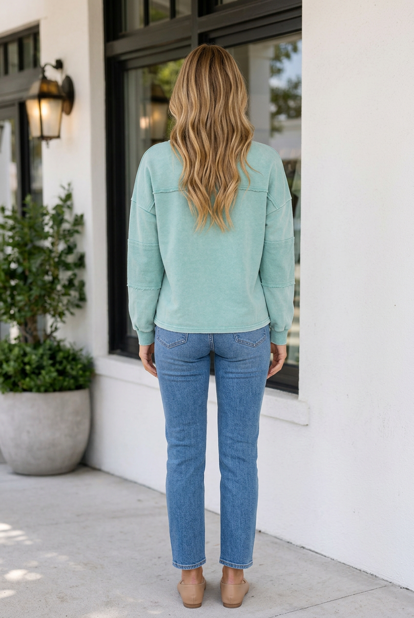 Yaretzi Seam Pullover Top-1