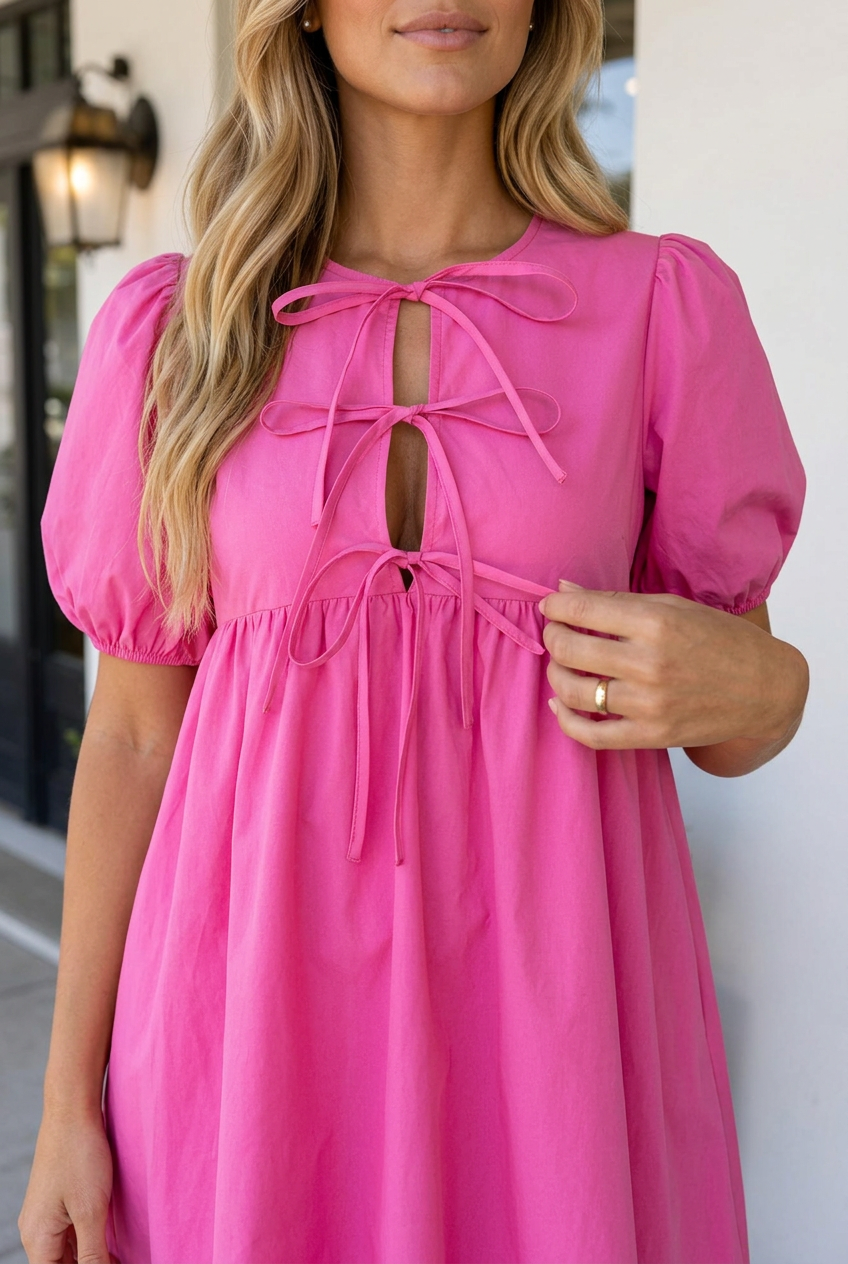 Nora Waist Mini Dress-3