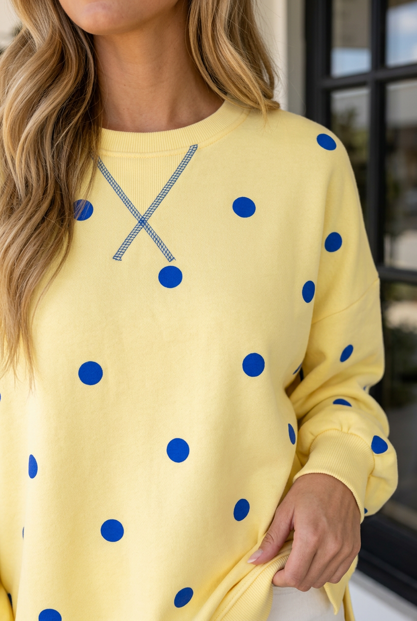 Mila Hem Pullover Top Long Sleeve Top-3