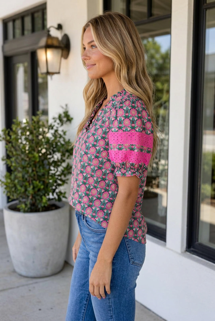 Caylee Puff Sleeve Top-2