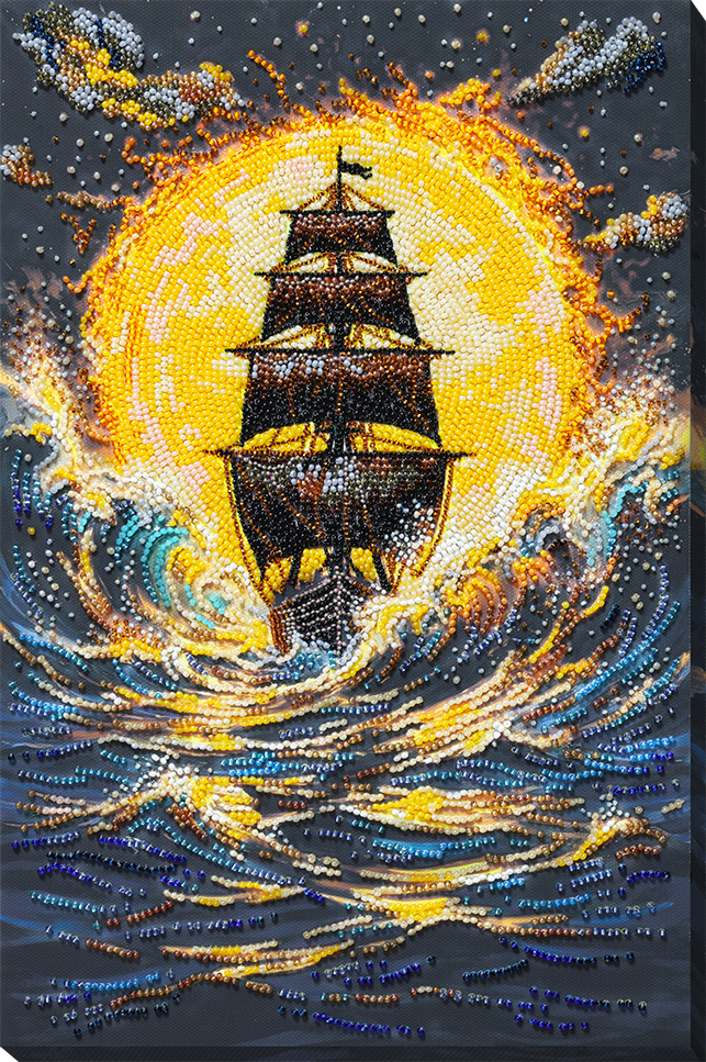 Main Bead Embroidery Kit - Under a Blazing Sun AB-976-0