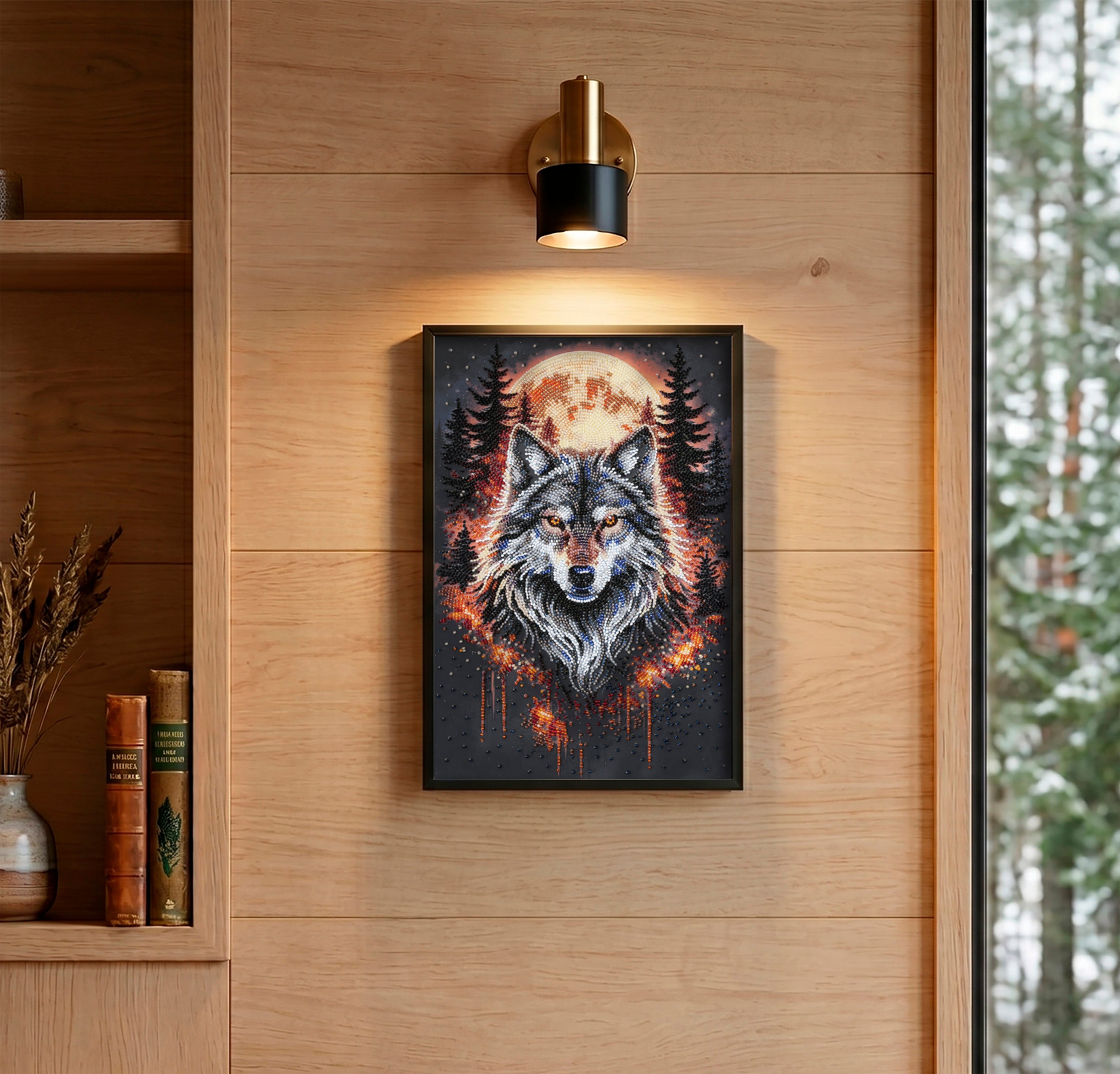 Main Bead Embroidery Kit - Alpha Wolf AB-981-2