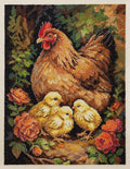 Cross-stitch kit - Hen in the Yard AH-326-0