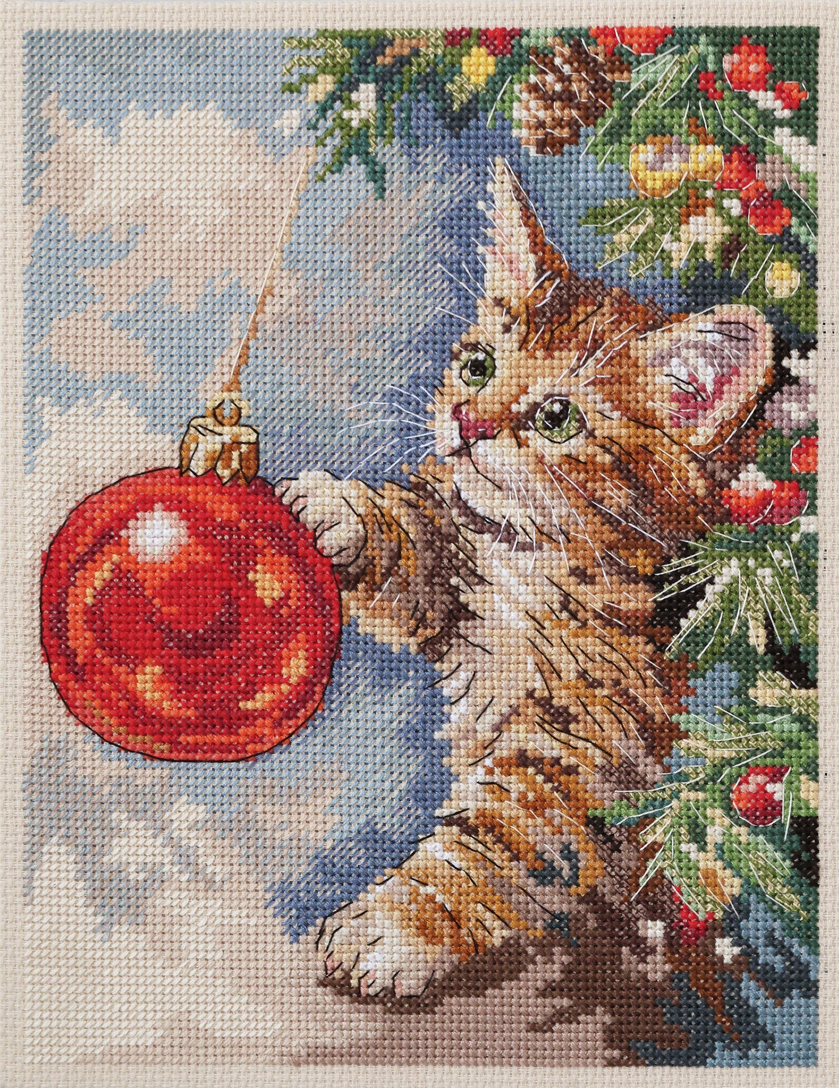 Cross-stitch kit - Furry rascal AH-328-0