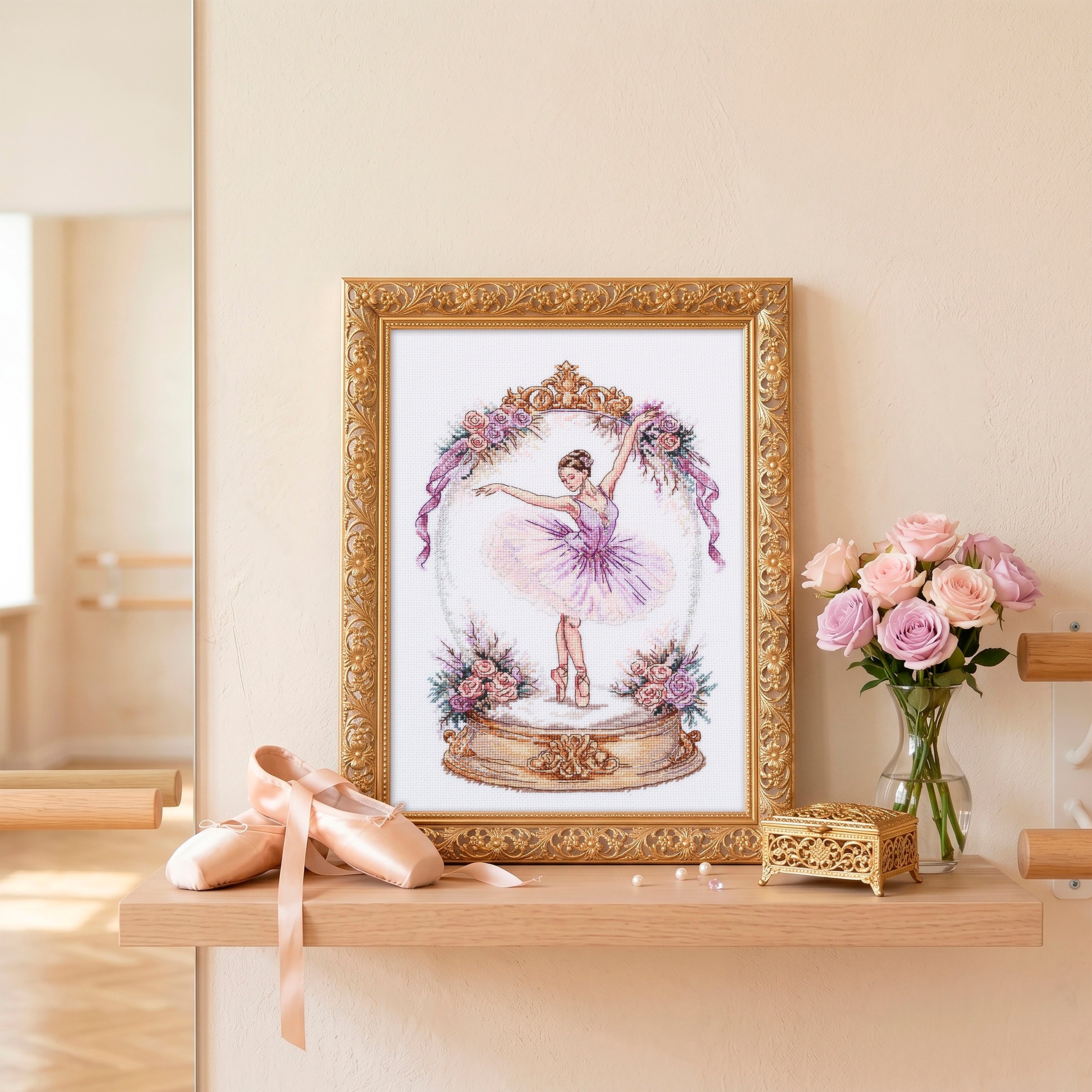 Cross-stitch kit - The Embodiment of Grace AH-329-2