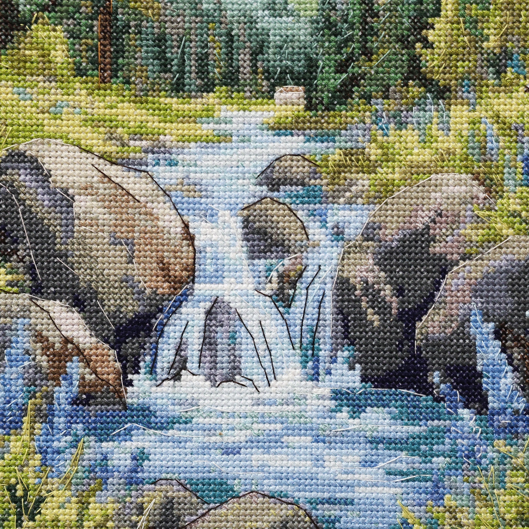 Cross-stitch kit - Faraway mountains AH-334-3