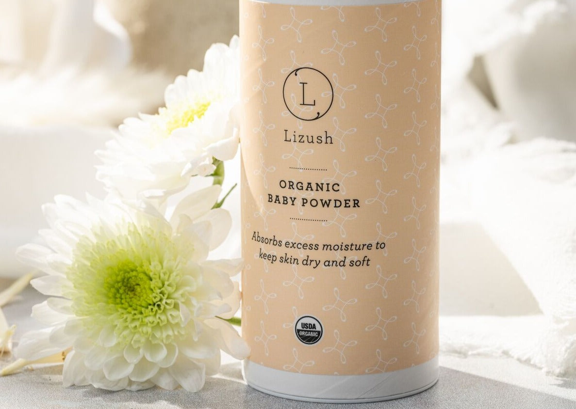 2 x ORGANIC BABY POWDER - Talc Free-4