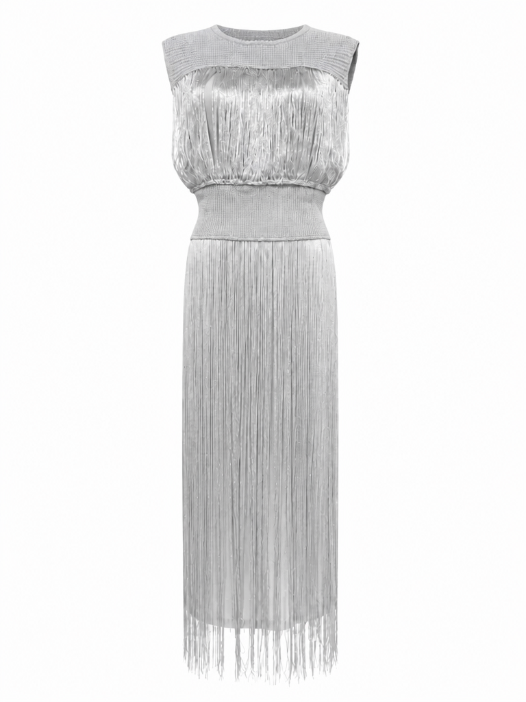 Radiant Tassel Maxi Dress