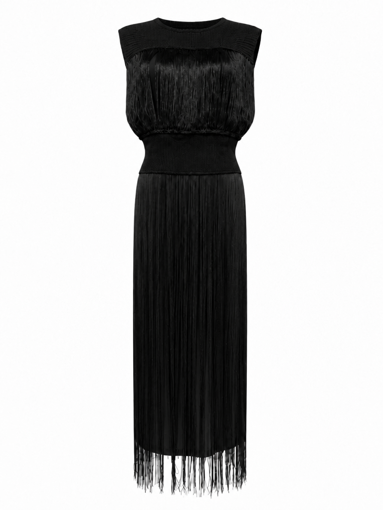 Radiant Tassel Maxi Dress