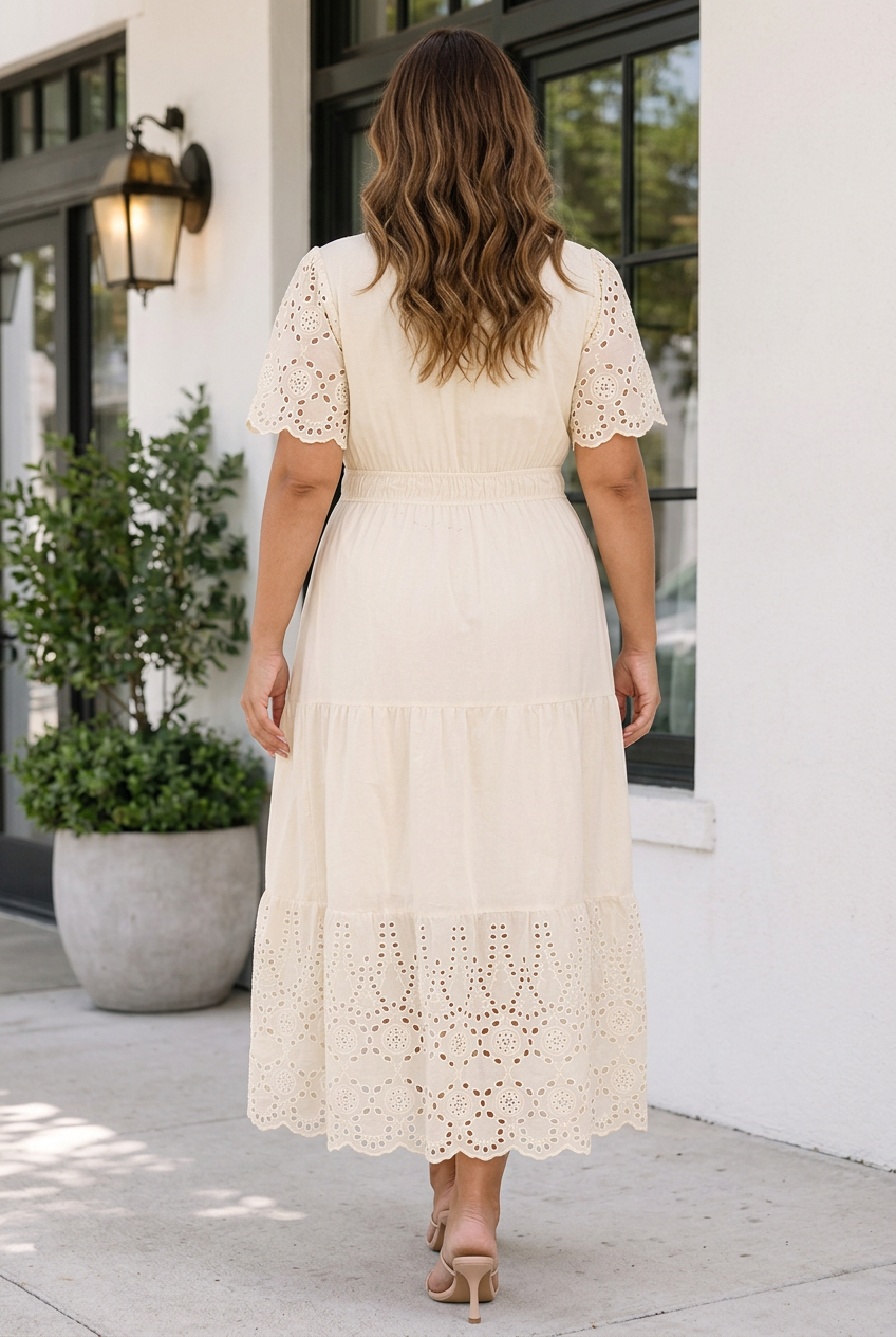 Geraldine Sleeve Maxi PLUS Dress-1
