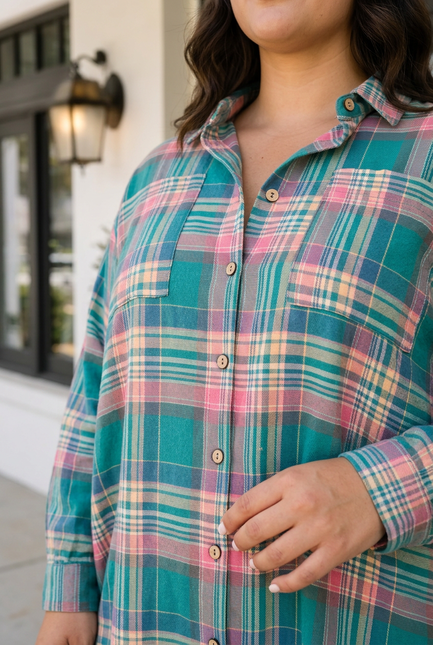 Kyleigh Shift Long Sleeve PLUS Dress-3