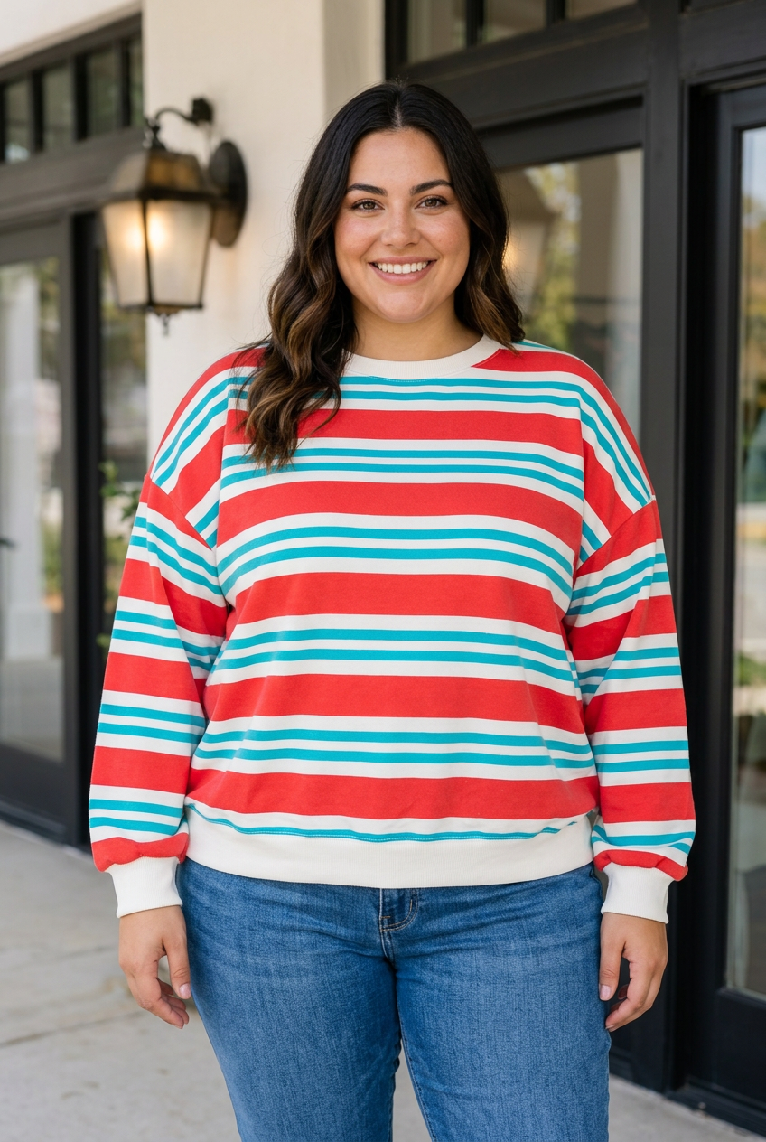 Autumn Long Sleeve Tunic PLUS Sweatshirt-0