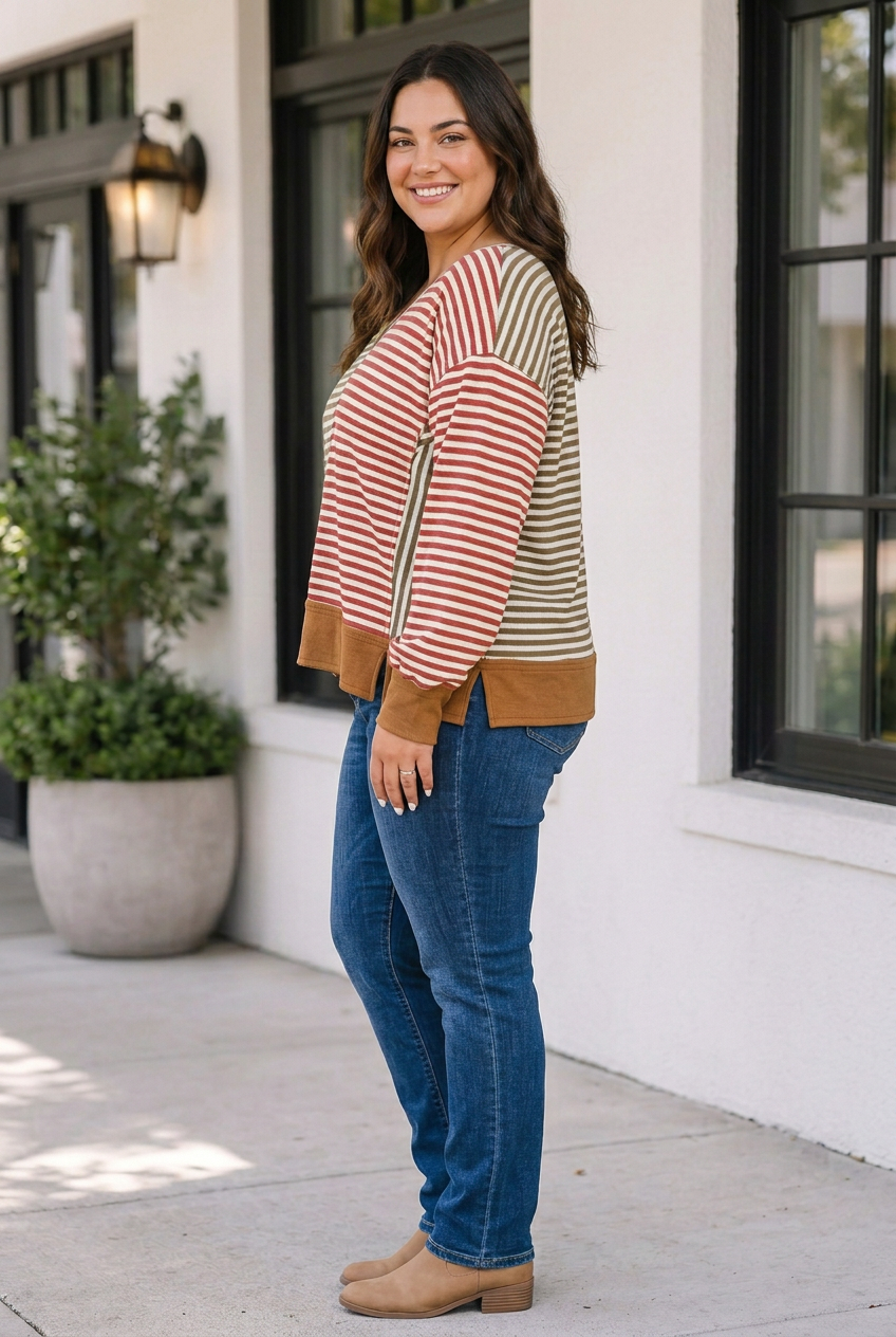Carmen Long Sleeve Blouse Long Sleeve PLUS Top-2