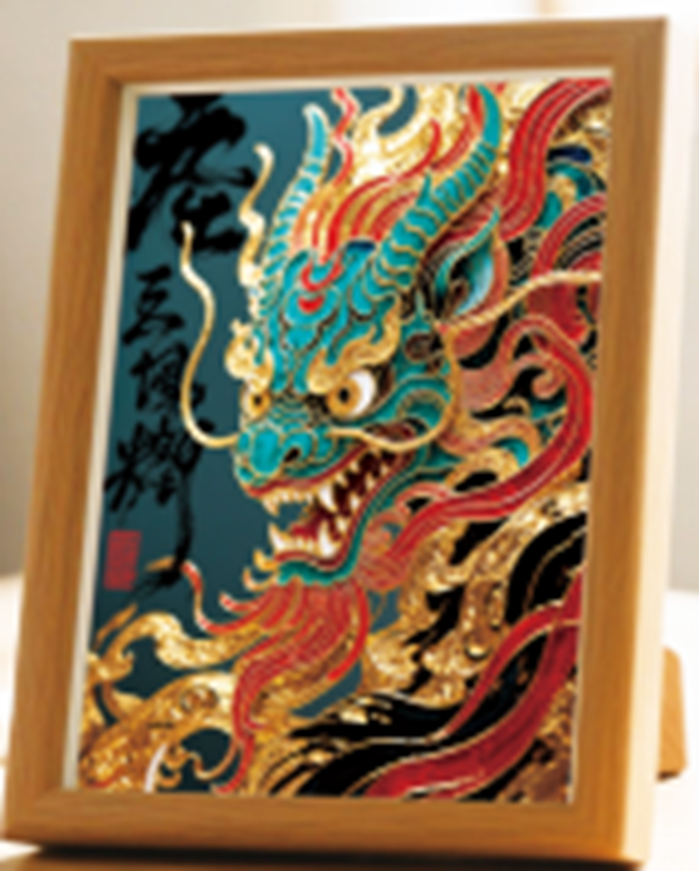 Japanese Dragon Cloisonne Art Kit F07AM3-19-1-3