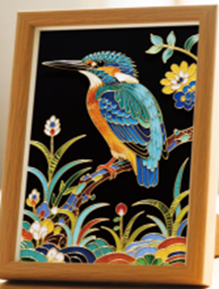 Kingfisher Cloisonne Art Kit F07AM3-19-15-3