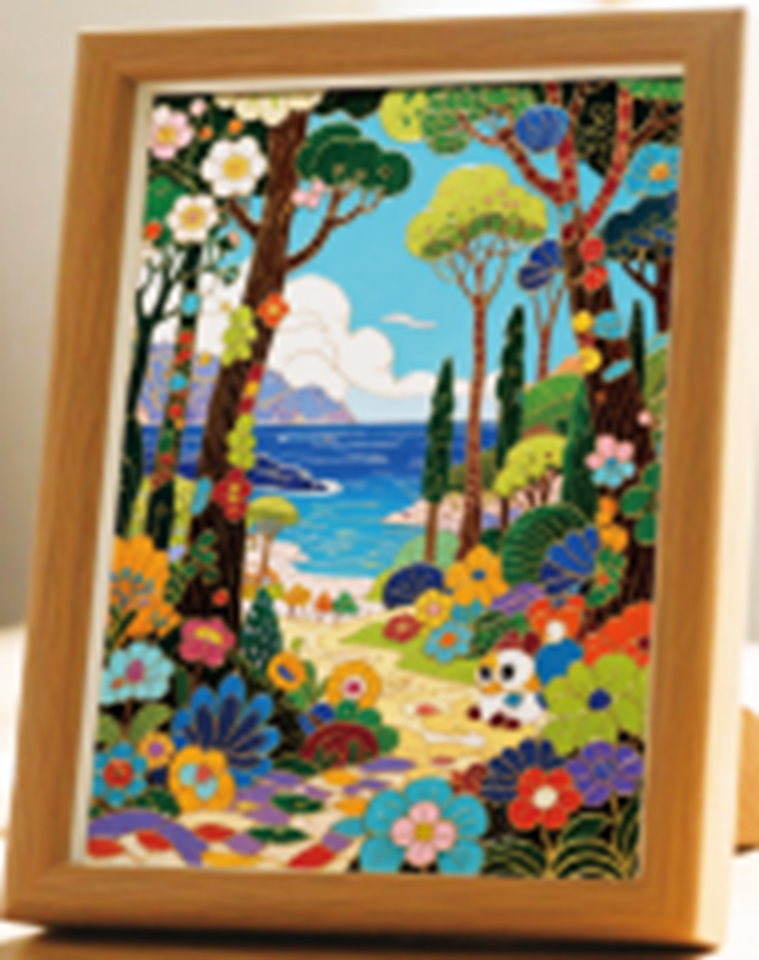 Coastal Promenade Cloisonne Art Kit F07AM3-19-7-3