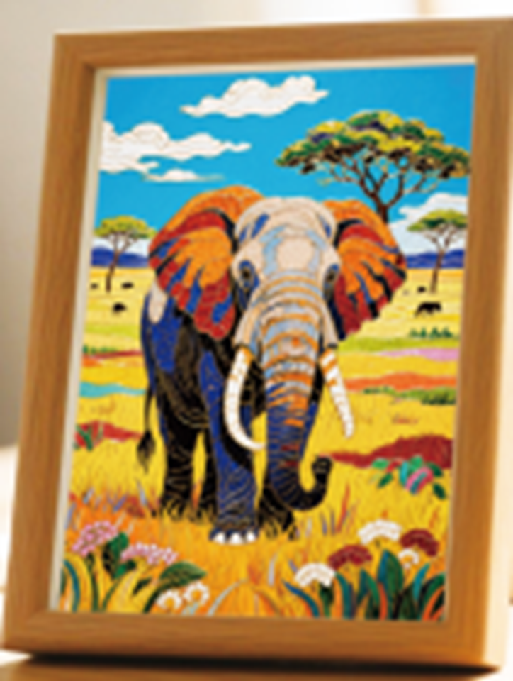Elephant Cloisonne Art Kit F07AM3-19-9-3