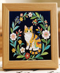 Floral Cat Cloisonne Art Kit F07AM3-20-1-0
