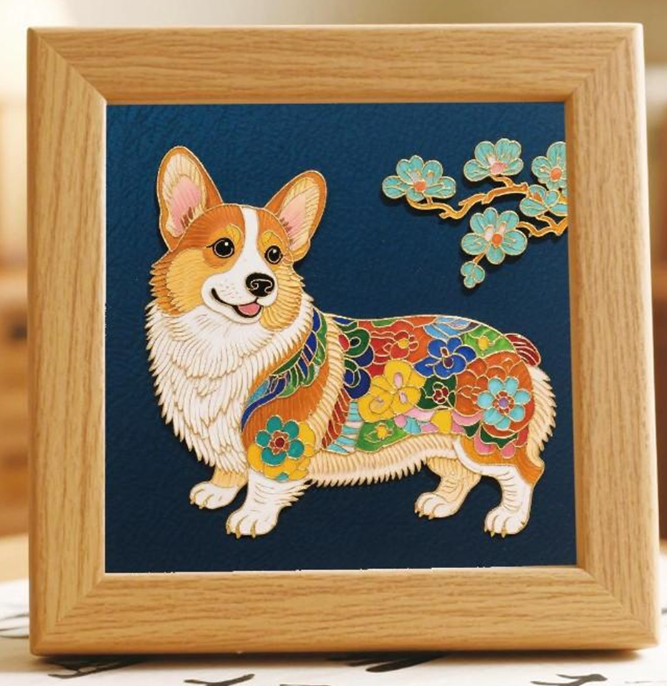 Corgi Cloisonne Art Kit F07AM3-20-2-0
