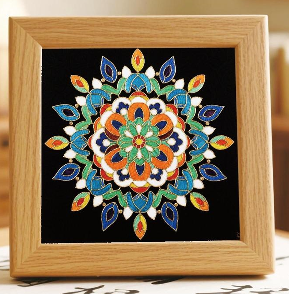 Geometric Mandala N1 Cloisonne Art Kit F07AM3-20-4-0