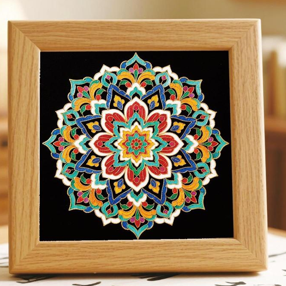 Geometric Mandala N2 Cloisonne Art Kit F07AM3-20-5-0