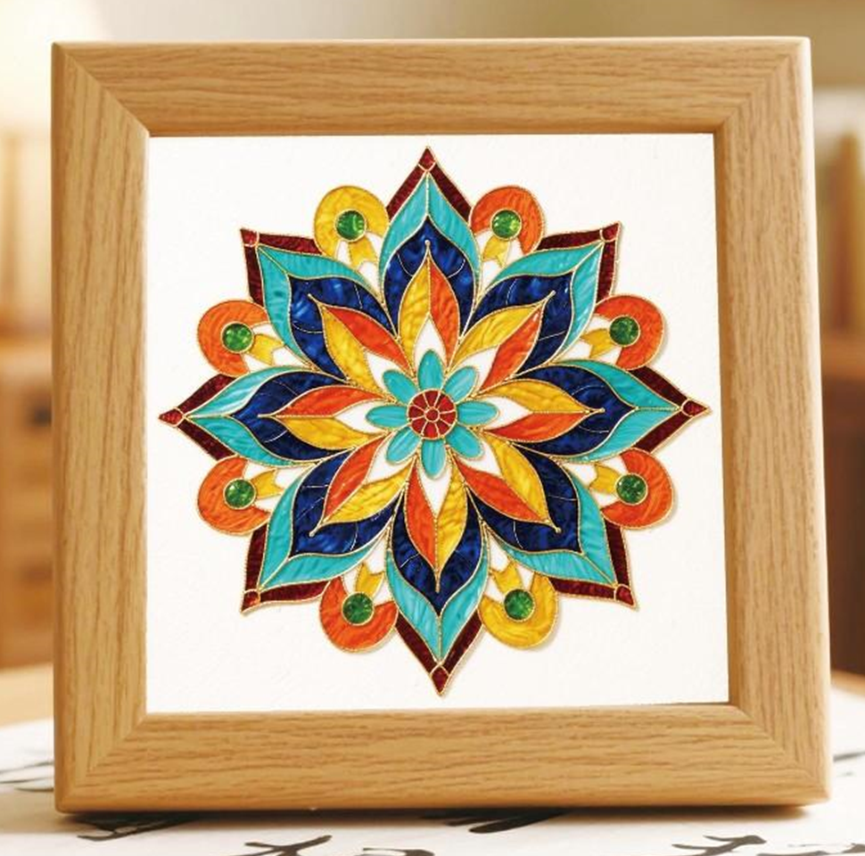 Geometric Mandala N3 Cloisonne Art Kit F07AM3-20-6-0