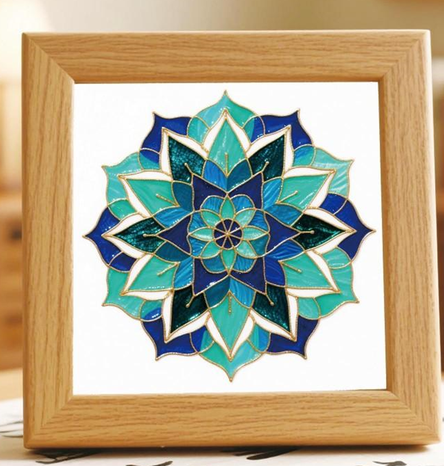 Geometric Mandala N4 Cloisonne Art Kit F07AM3-20-7-0