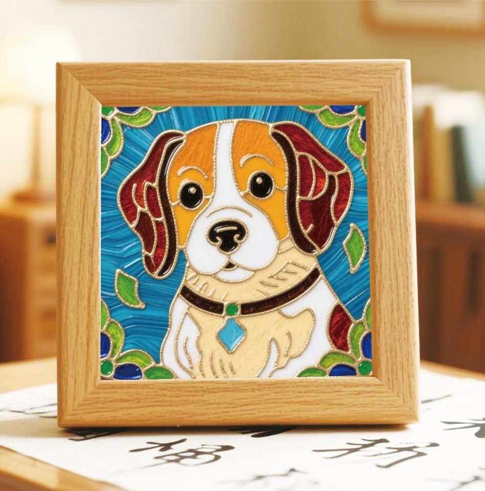 Beagle Cloisonne Art Kit F07AM3-21-1-0