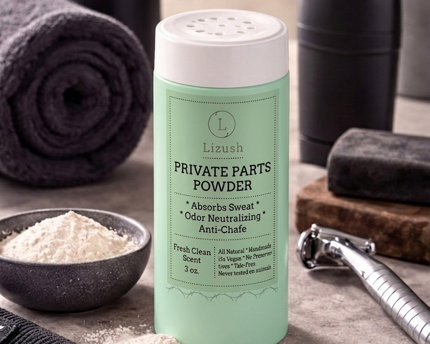 2 x Talc-Free Intimate Body Powder for Women & Men – Natural Anti-Chafing Powder, Moisture Absorbing, Odor Control, Aluminum-Free, Sensitive Skin Safe-0
