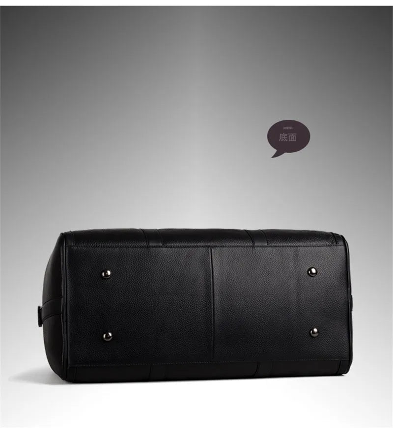 Genuine Leather Travel Duffle Bag