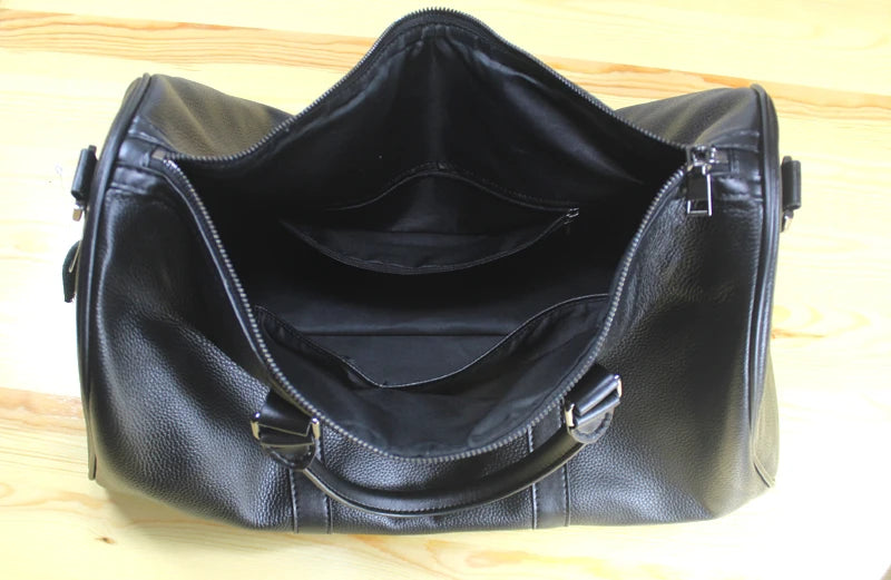 Genuine Leather Travel Duffle Bag