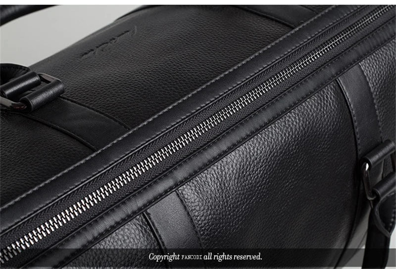 Genuine Leather Travel Duffle Bag