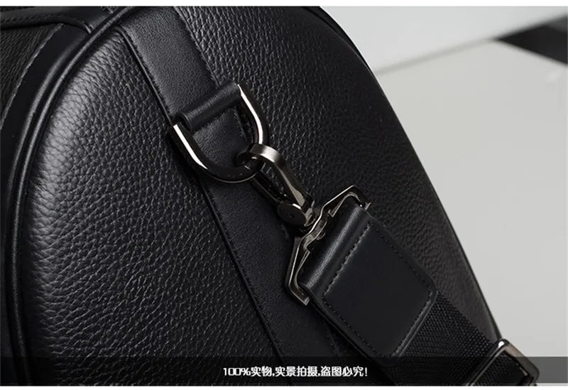 Genuine Leather Travel Duffle Bag