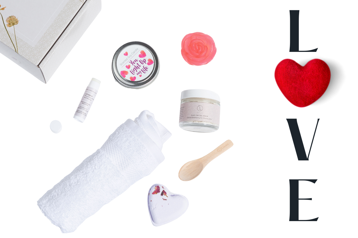 Cute LOVE Special Gift Box, Natural Skincare Gift Box, Mother's Day Gift, BFF, Sister-2
