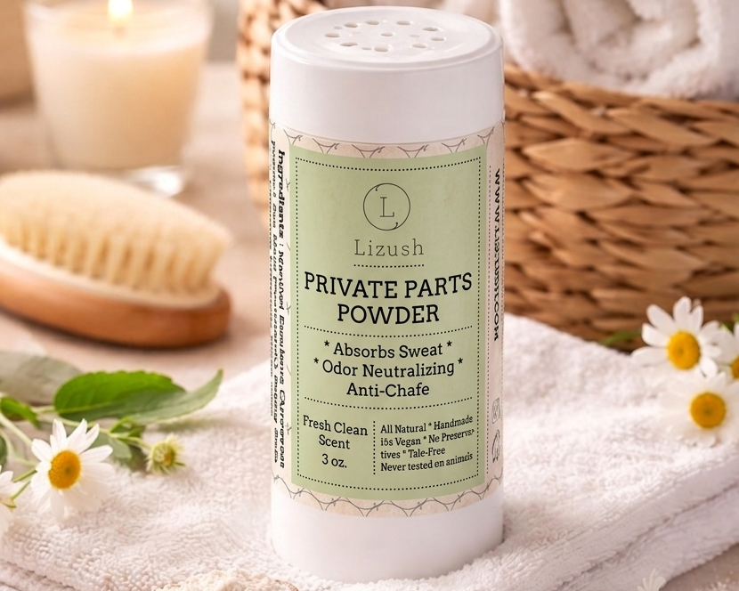 2 x Talc-Free Intimate Body Powder for Women & Men – Natural Anti-Chafing Powder, Moisture Absorbing, Odor Control, Aluminum-Free, Sensitive Skin Safe-1