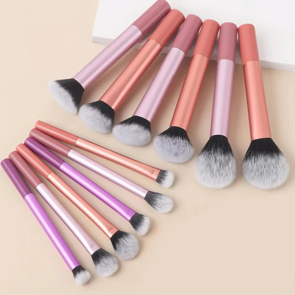 Makeup Brush Set with Storage Bag – Mini Travel-Friendly Professional Brushes
