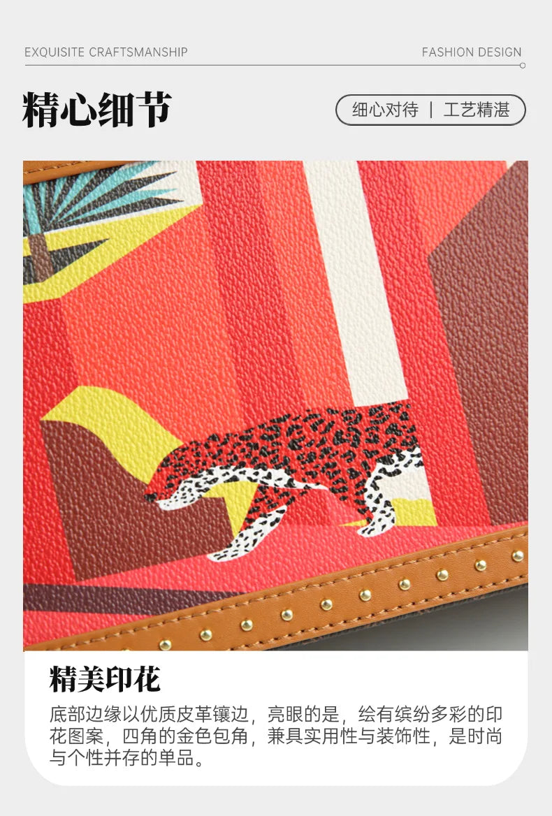 Trendy Women's Bag Personality Genuine Leather Box Bag Elegant Temperament Shoulder Crossbody Bag Designer Luxury Handbags