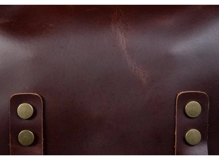 Retro crazy horse leather backpack men's large capacity travel bag fashion trend genuine leather backpack